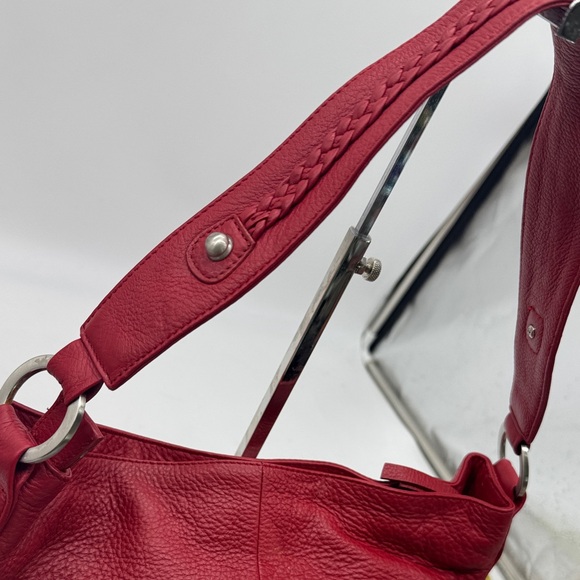Ili Elegant Red Leather Shoulder Bag MCB9613R